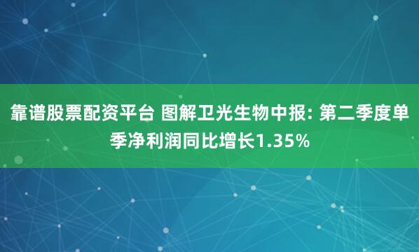 靠谱股票配资平台 图解卫光生物中报: 第二季度单季净利润同比增长1.35%